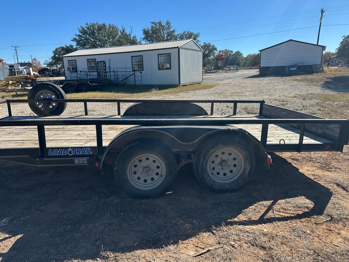 USED LoadTrail 82"x16' Utility 7k with spare - 8401 - J4 Trailer