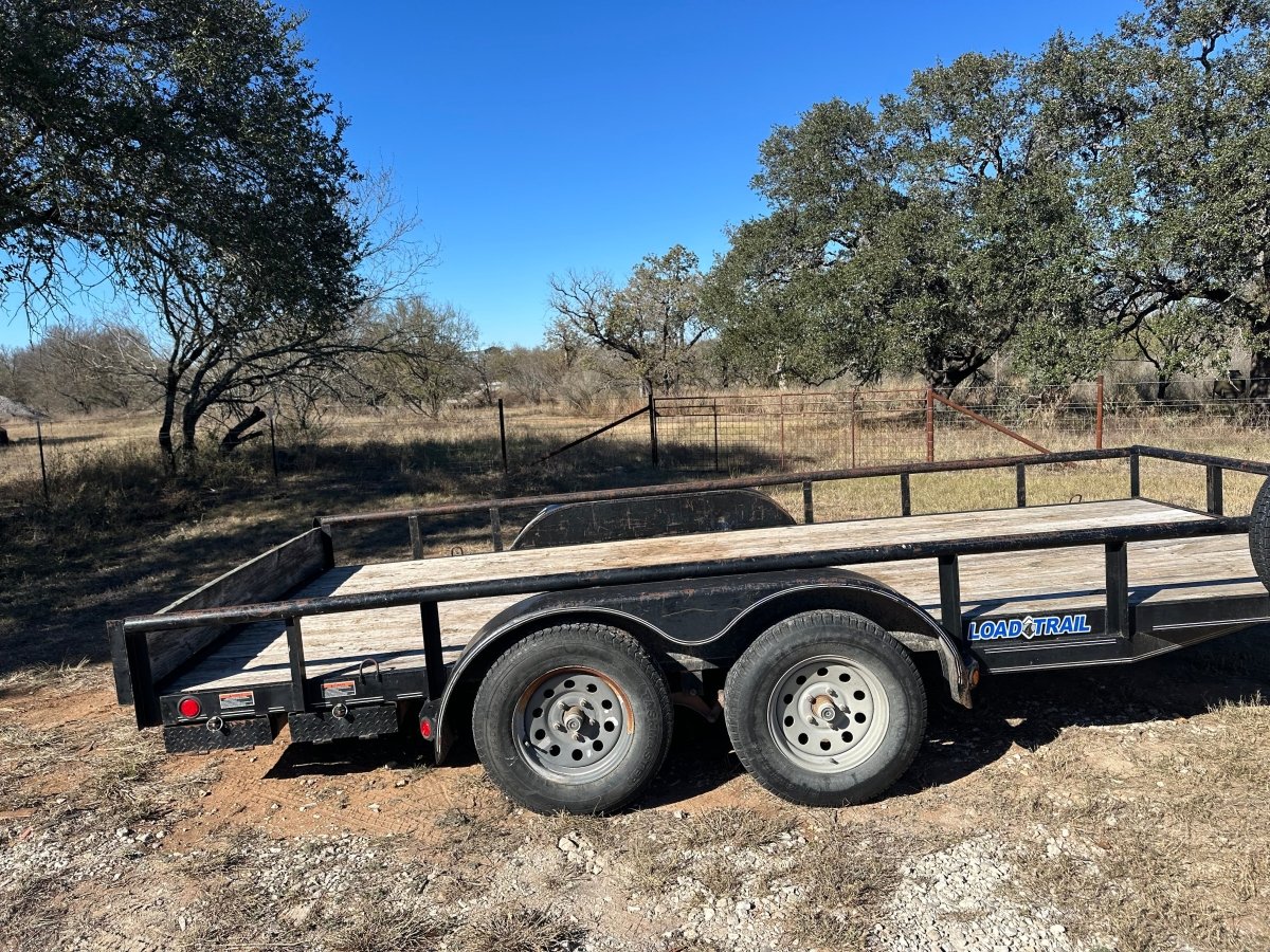 USED LoadTrail 82"x16' Utility 7k with spare - 8401 - J4 Trailer