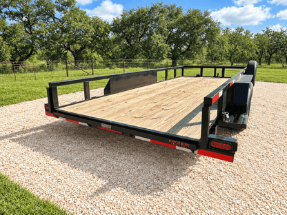 USED Ranch King 6'10"x18' 7K Tandem Utility Trailer RAMPS - 3421 - J4 Trailer