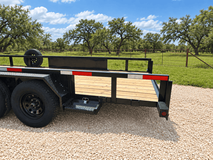 USED Ranch King 6'10"x18' 7K Tandem Utility Trailer RAMPS - 3421 - J4 Trailer