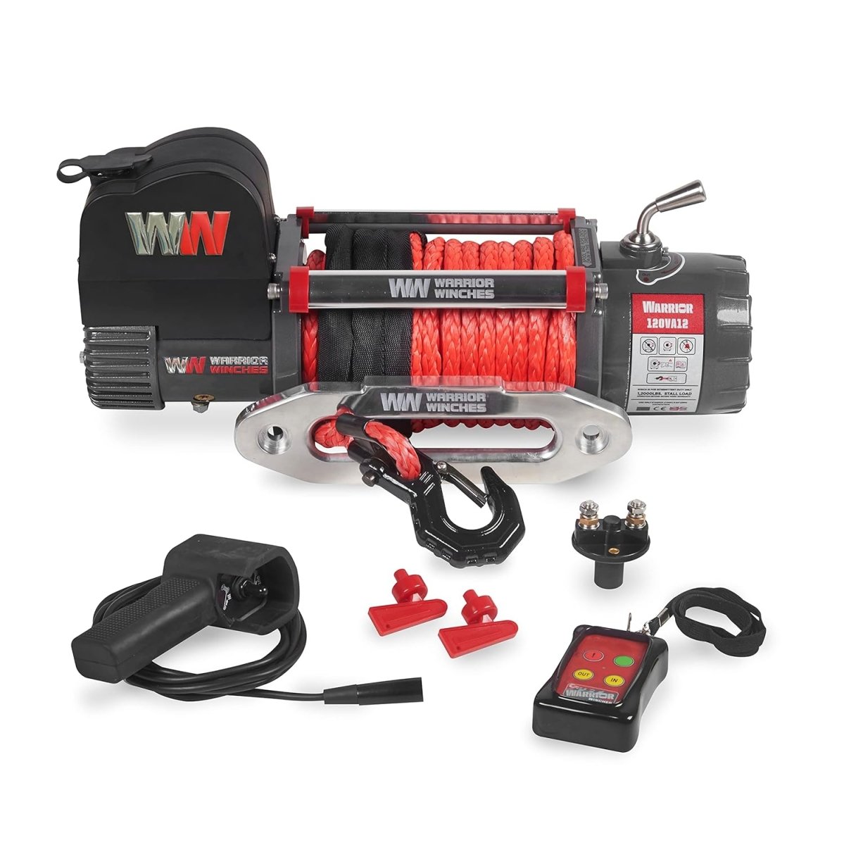 Warrior Winch Samurai 12000 LBS 12V ELECTRIC WINCH - 12000 - J4 Trailer