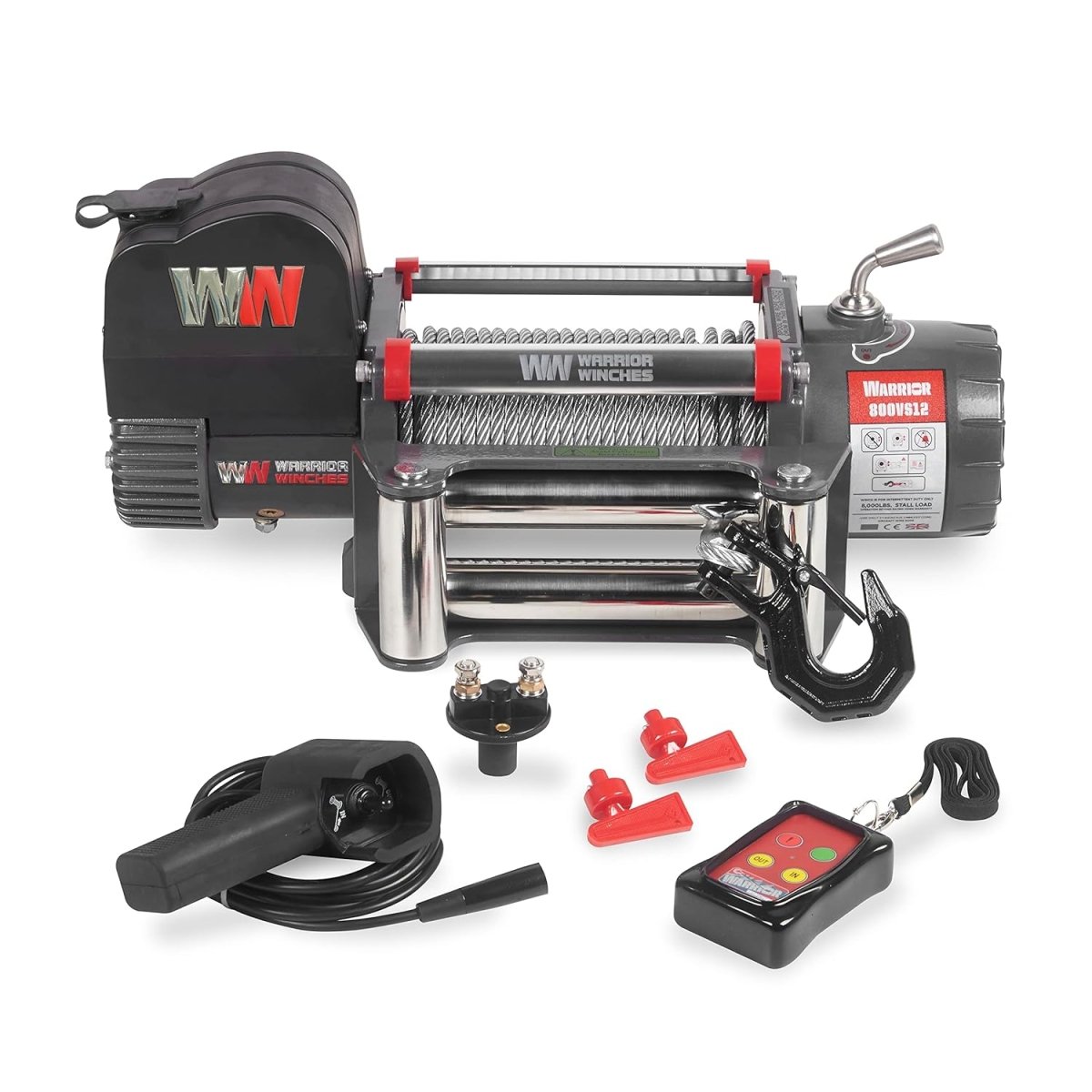 Warrior Winch Samurai 8000 LBS 12V ELECTRIC WINCH - 8000 - J4 Trailer