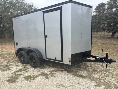 Wells Cargo 7'x12' Tandem Cargo - FT612T2 - D - SILVER PHANTOM 1561 - J4 Trailer
