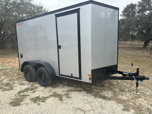 Wells Cargo 7'x12' Tandem Cargo - FT612T2 - D - SILVER PHANTOM 1561 - J4 Trailer