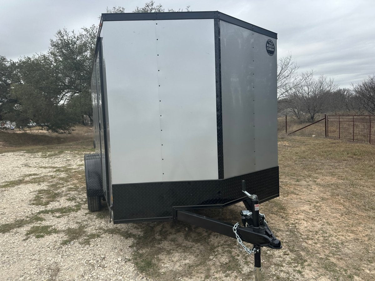 Wells Cargo 7'x12' Tandem Cargo - FT612T2 - D - SILVER PHANTOM 1561 - J4 Trailer