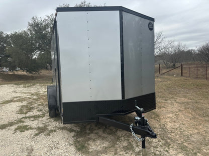 Wells Cargo 7'x12' Tandem Cargo - FT612T2 - D - SILVER PHANTOM 1561 - J4 Trailer