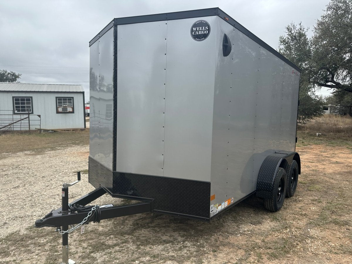Wells Cargo 7'x12' Tandem Cargo - FT612T2 - D - SILVER PHANTOM 1561 - J4 Trailer