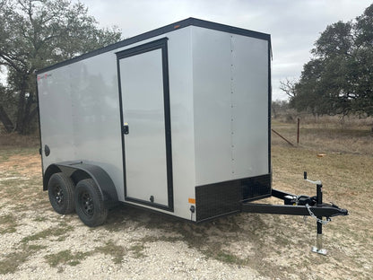 Wells Cargo 7'x12' Tandem Cargo - FT612T2 - D - SILVER PHANTOM 1561 - J4 Trailer