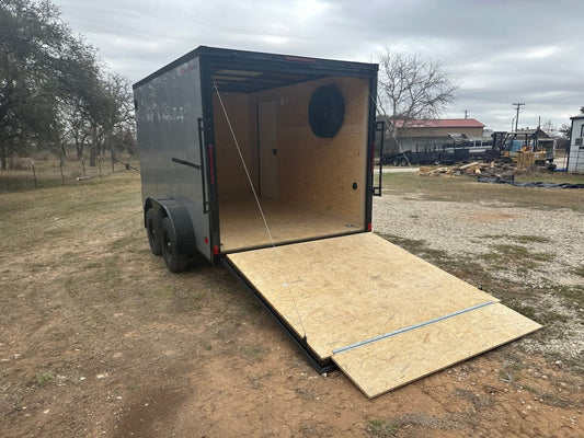 Wells Cargo 7'x12' Tandem Cargo - FT612T2 - D - SILVER PHANTOM 1561 - J4 Trailer