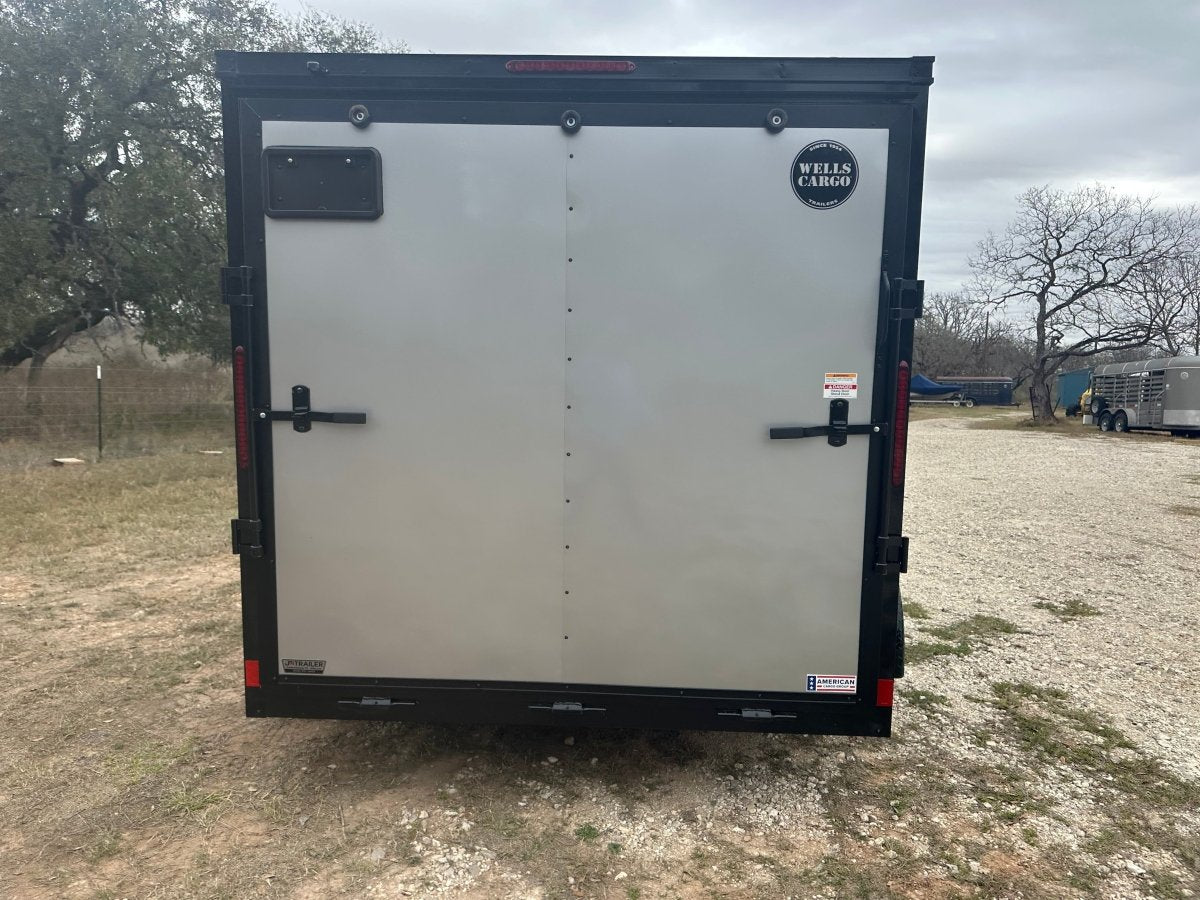 Wells Cargo 7'x12' Tandem Cargo - FT612T2 - D - SILVER PHANTOM 1561 - J4 Trailer