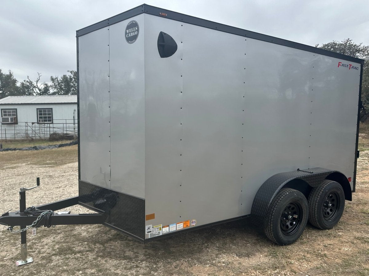 Wells Cargo 7'x12' Tandem Cargo - FT612T2 - D - SILVER PHANTOM 1561 - J4 Trailer