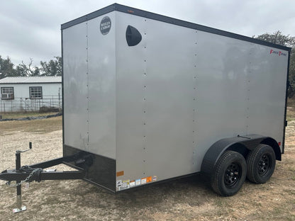 Wells Cargo 7'x12' Tandem Cargo - FT612T2 - D - SILVER PHANTOM 1561 - J4 Trailer