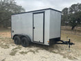 Load image into Gallery viewer, Wells Cargo 7'x12' Tandem Cargo - FT612T2 - D - SILVER PHANTOM 1561 - J4 Trailer
