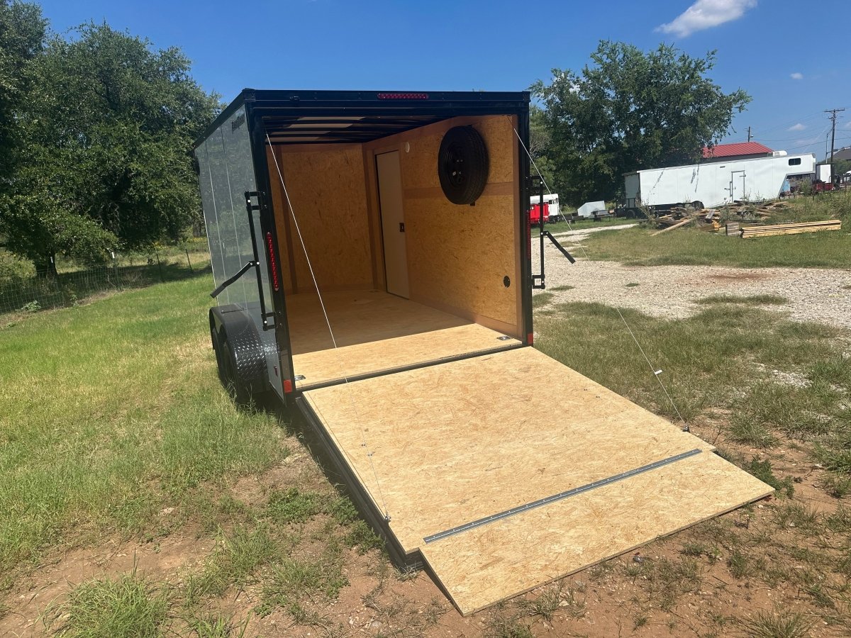 Wells Cargo 7'x12"x6'6" -7K Fast Trac FT712T2-D - WHITE/PHANTOM - Cargo Trailer 8166 - J4 Trailer