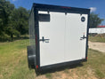 Load image into Gallery viewer, Wells Cargo 7'x12"x6'6" -7K Fast Trac FT712T2-D - WHITE/PHANTOM - Cargo Trailer 8166 - J4 Trailer
