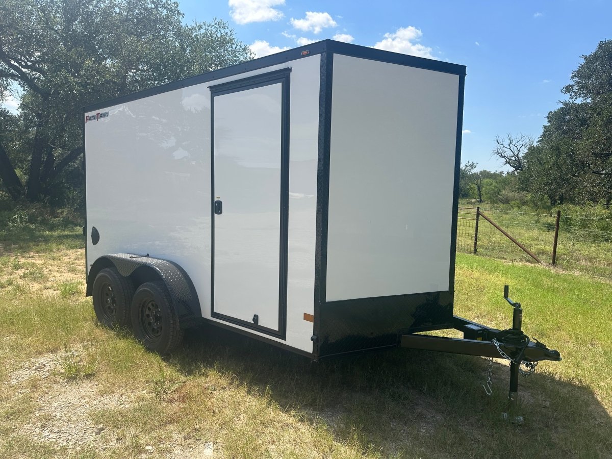 Wells Cargo 7'x12"x6'6" -7K Fast Trac FT712T2-D - WHITE/PHANTOM - Cargo Trailer 8166 - J4 Trailer