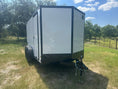 Load image into Gallery viewer, Wells Cargo 7'x12"x6'6" -7K Fast Trac FT712T2-D - WHITE/PHANTOM - Cargo Trailer 8166 - J4 Trailer
