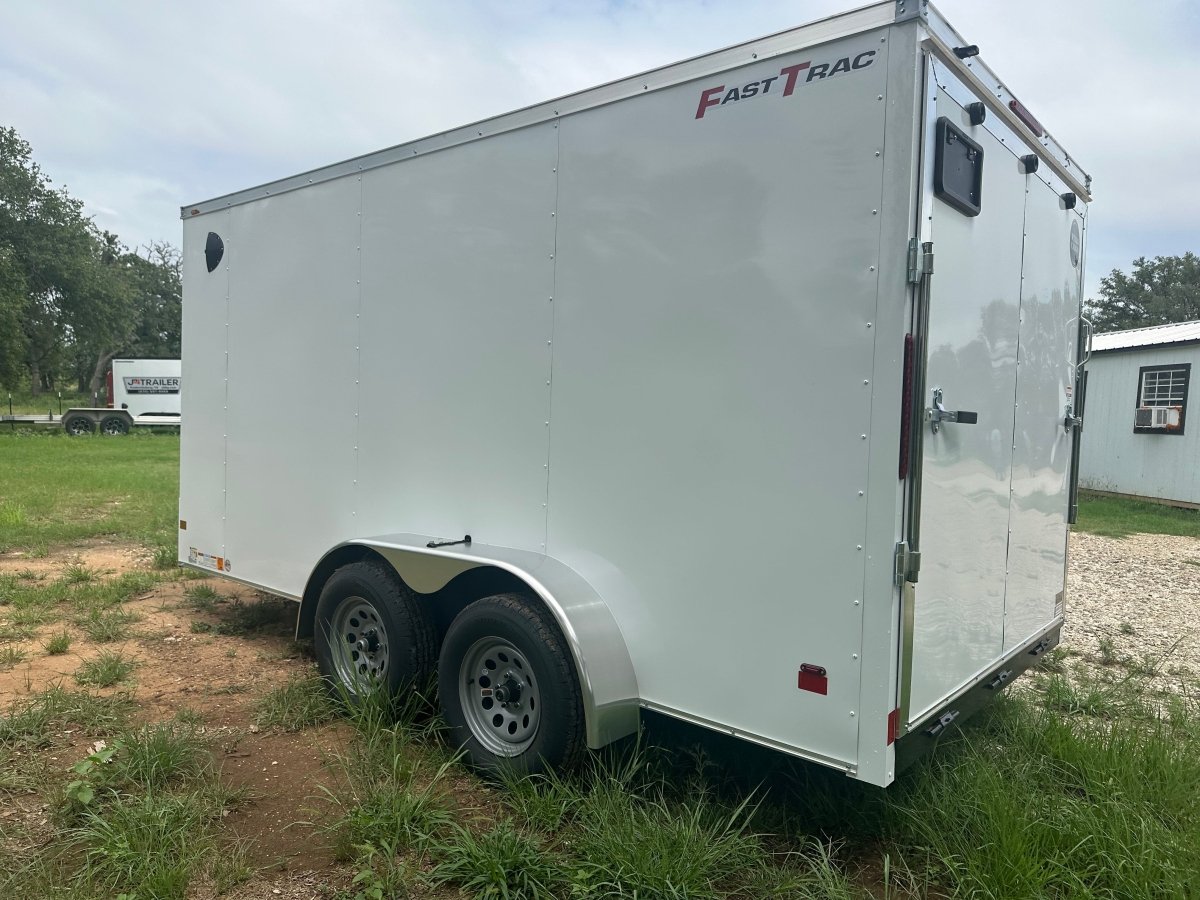 Wells Cargo 7'x14' FT Tandem Cargo - WHITE - 4090 - J4 Trailer