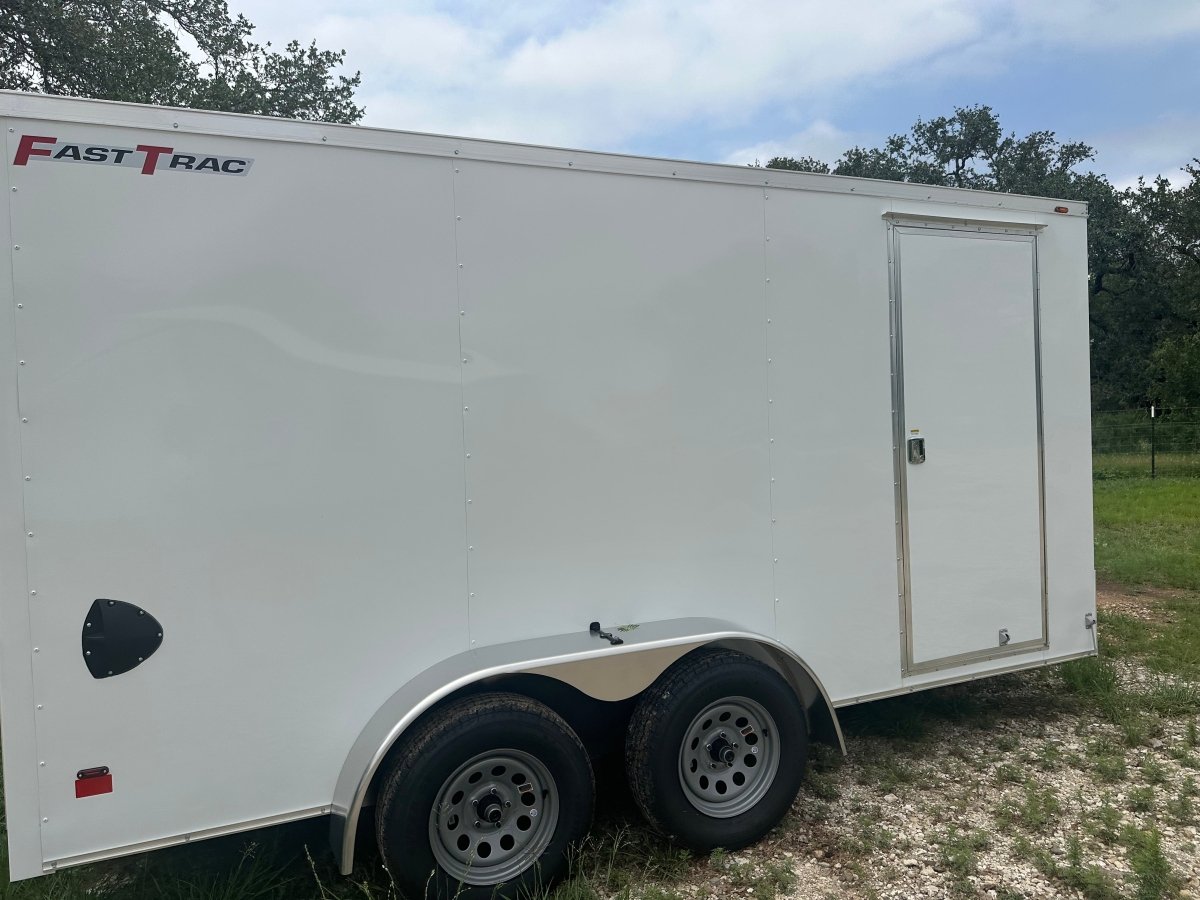 Wells Cargo 7'x14' FT Tandem Cargo - WHITE - 4090 - J4 Trailer