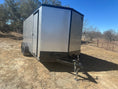 Load image into Gallery viewer, Wells Cargo 7'x16" - FT716T2 - D - SILVER/PHANTOM - Enclosed Cargo Trailer 0808 - J4 Trailer
