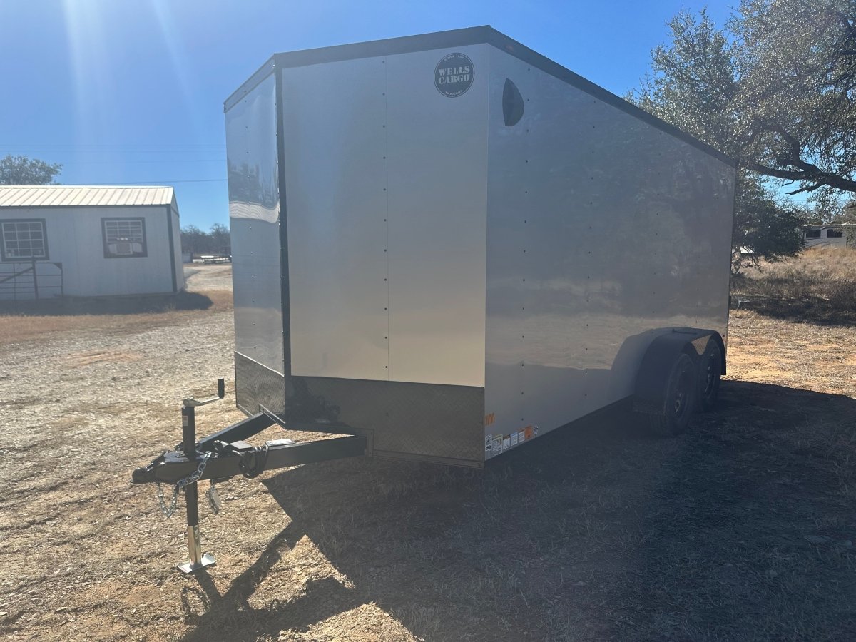 Wells Cargo 7'x16" - FT716T2 - D - SILVER/PHANTOM - Enclosed Cargo Trailer 0808 - J4 Trailer