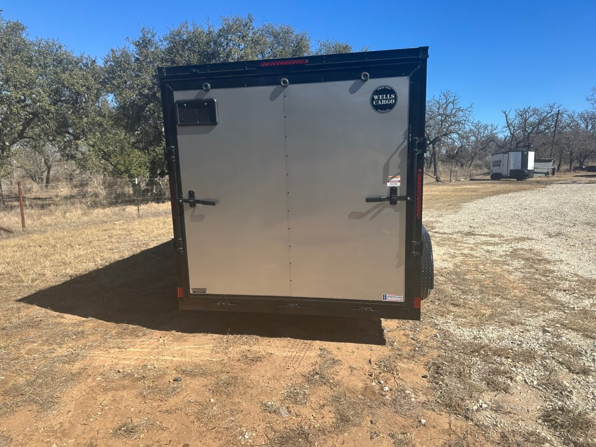 Wells Cargo 7'x16" - FT716T2 - D - SILVER/PHANTOM - Enclosed Cargo Trailer 0808 - J4 Trailer