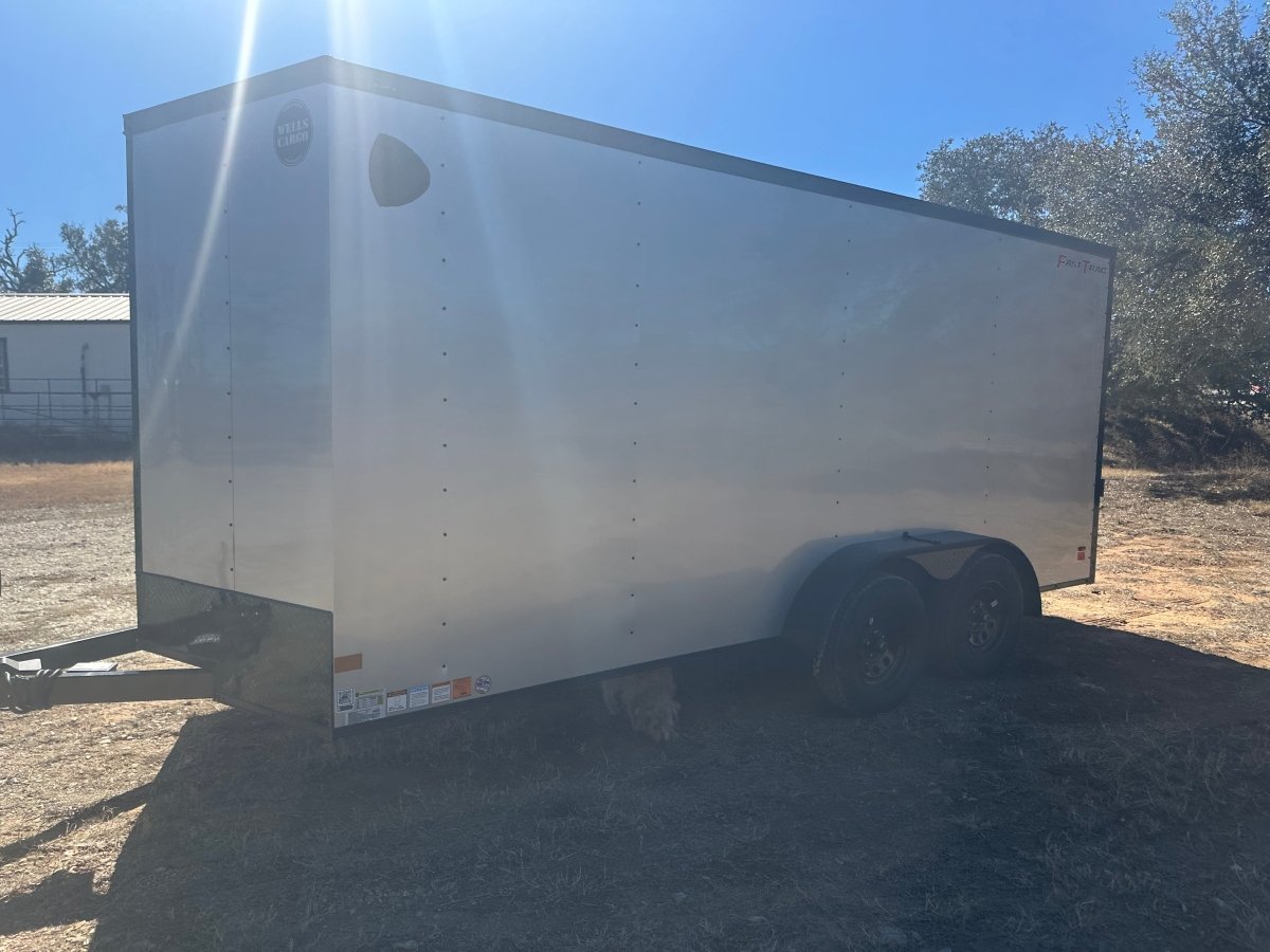 Wells Cargo 7'x16" - FT716T2 - D - SILVER/PHANTOM - Enclosed Cargo Trailer 0808 - J4 Trailer
