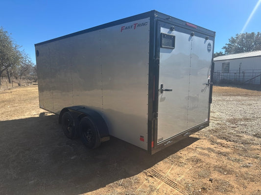 Wells Cargo 7'x16" - FT716T2 - D - SILVER/PHANTOM - Enclosed Cargo Trailer 0808 - J4 Trailer