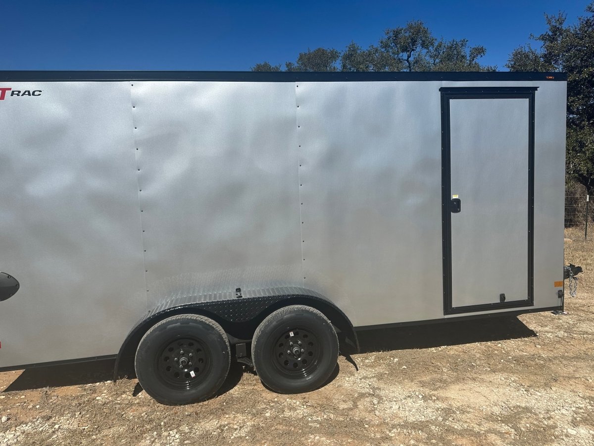 Wells Cargo 7'x16" - FT716T2 - D - SILVER/PHANTOM - Enclosed Cargo Trailer 0808 - J4 Trailer