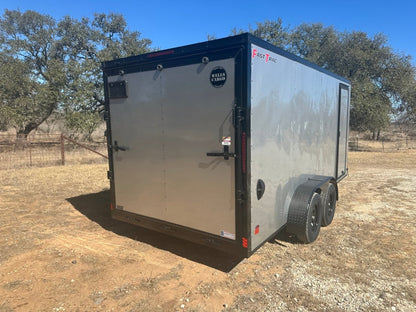 Wells Cargo 7'x16" - FT716T2 - D - SILVER/PHANTOM - Enclosed Cargo Trailer 0808 - J4 Trailer