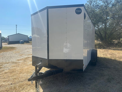 Wells Cargo 7x16 - FT716T2 - D - WHITE/PHANTOM - 9540 - J4 Trailer
