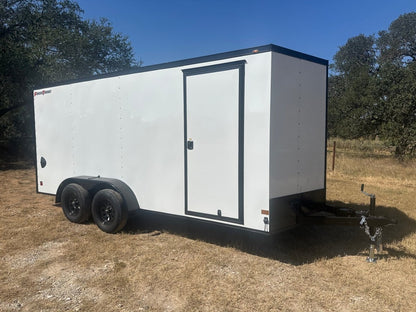 Wells Cargo 7x16 - FT716T2 - D - WHITE/PHANTOM - 9540 - J4 Trailer