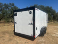 Load image into Gallery viewer, Wells Cargo 7x16 - FT716T2 - D - WHITE/PHANTOM - 9540 - J4 Trailer

