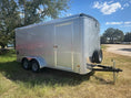 Load image into Gallery viewer, Wells Cargo 7'x16'x7' RFV Tandem Cargo - SILVER - 3507 - J4 Trailer
