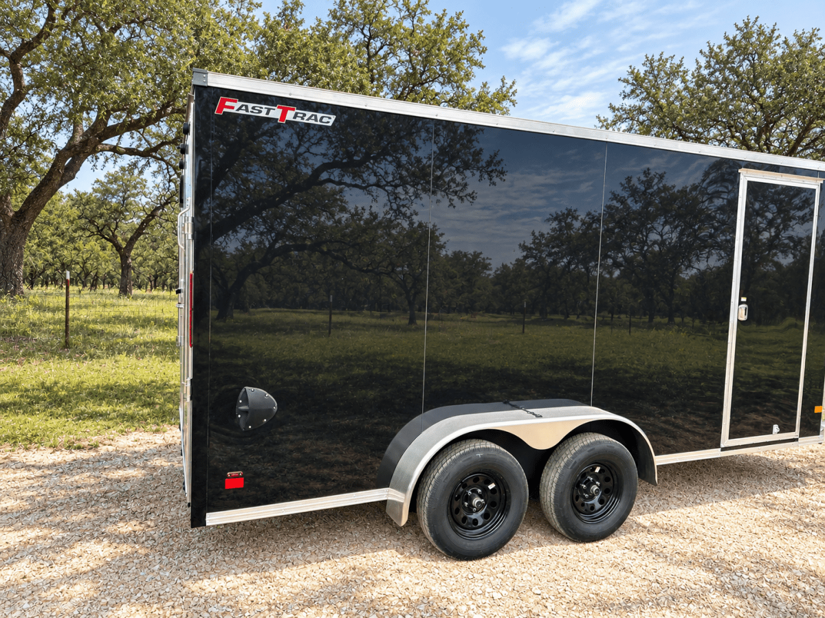 Wells Cargo 7'x16'X7' Tandem Axle - FT716T2-D BLACK - 1196 - J4 Trailer