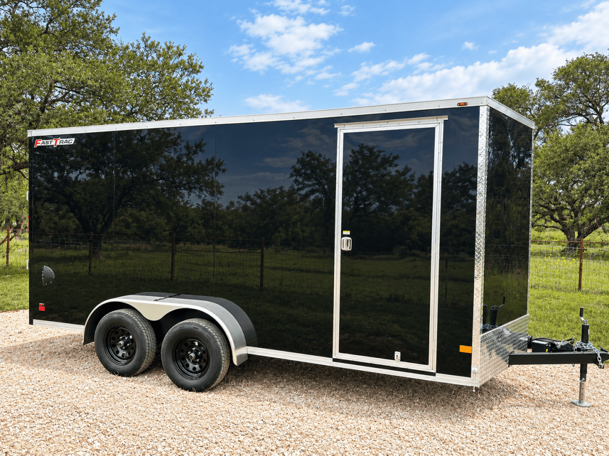 Wells Cargo 7'x16'X7' Tandem Axle - FT716T2-D BLACK - 1196 - J4 Trailer