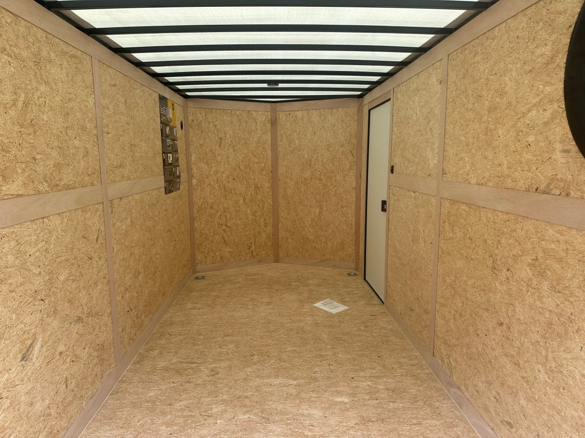 Wells Cargo 7'x16'x7' w/ Translucent Roof- RFV716T2- Charcoal Gray-5477 - J4 Trailer