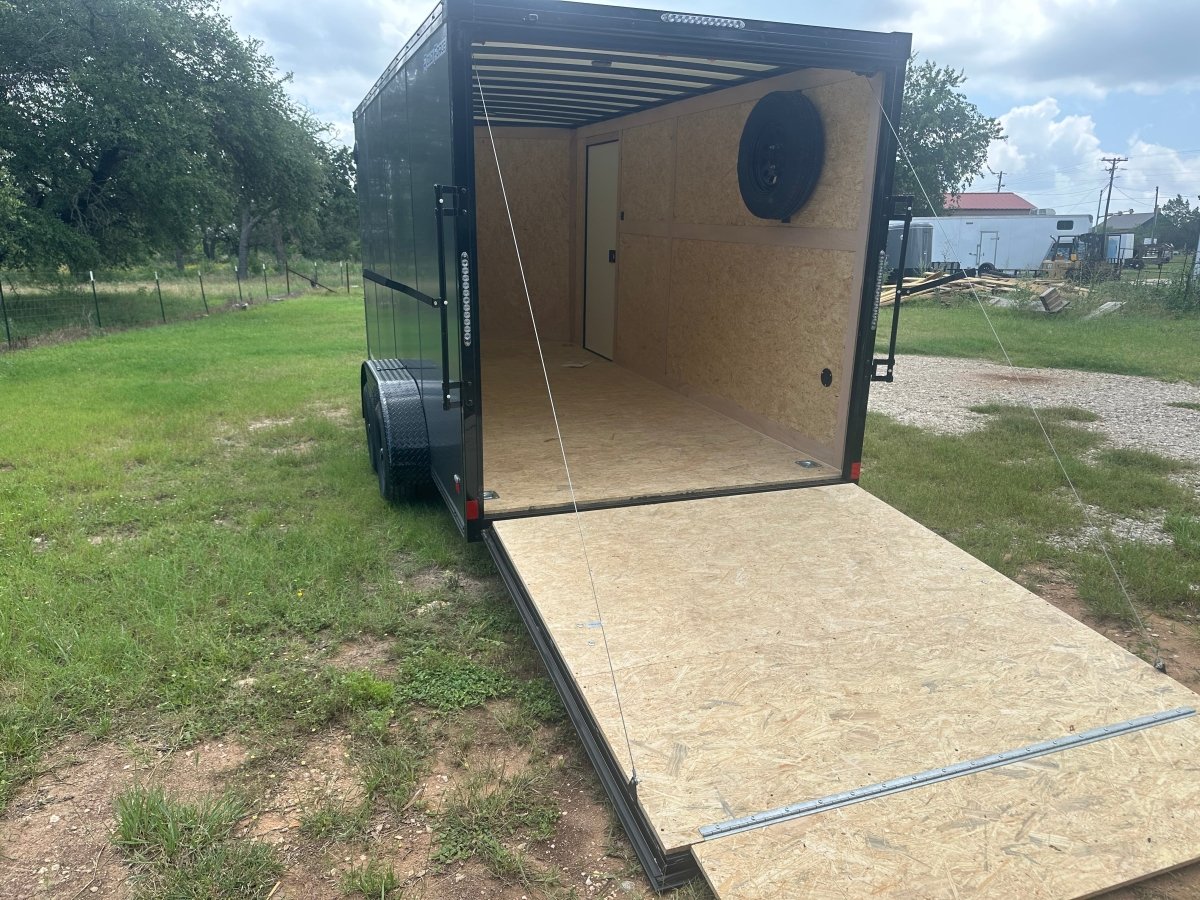 Wells Cargo 7'x16'x7' w/ Translucent Roof- RFV716T2- Charcoal Gray-5477 - J4 Trailer