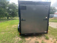 Load image into Gallery viewer, Wells Cargo 7'x16'x7' w/ Translucent Roof- RFV716T2- Charcoal Gray-5477 - J4 Trailer
