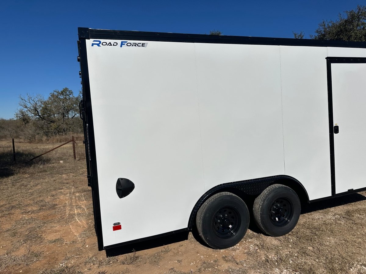 Wells Cargo 8.5'x16'x7' RFV Tandem Cargo Trailer 10K - WHITE PHANTOM - 9795 - J4 Trailer