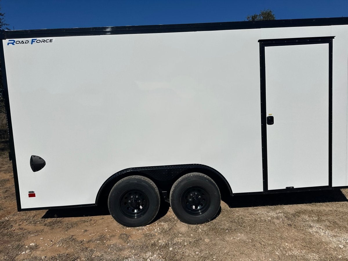 Wells Cargo 8.5'x16'x7' RFV Tandem Cargo Trailer 10K - WHITE PHANTOM - 9795 - J4 Trailer