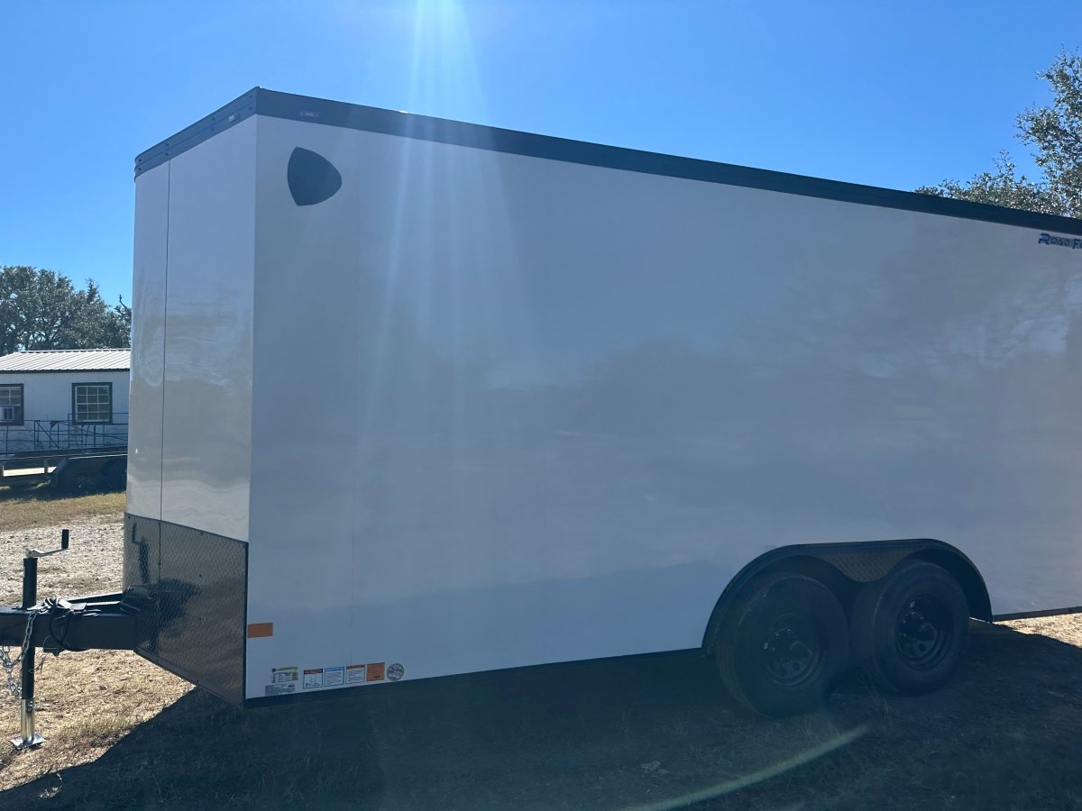 Wells Cargo 8.5'x16'x7' RFV Tandem Cargo Trailer 10K - WHITE PHANTOM - 9795 - J4 Trailer