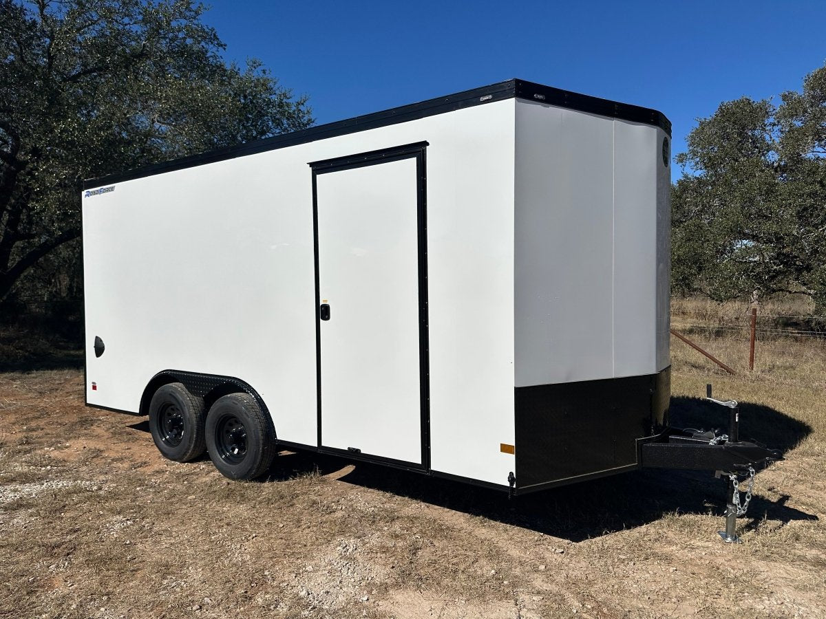 Wells Cargo 8.5'x16'x7' RFV Tandem Cargo Trailer 10K - WHITE PHANTOM - 9795 - J4 Trailer