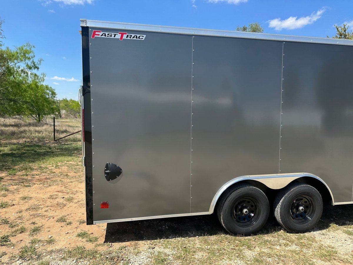 Wells Cargo 8'5"x20' Tandem Fast Trac Enclosed Cargo Trailer - FT8520T3 - D - GRAY - 3512 - J4 Trailer