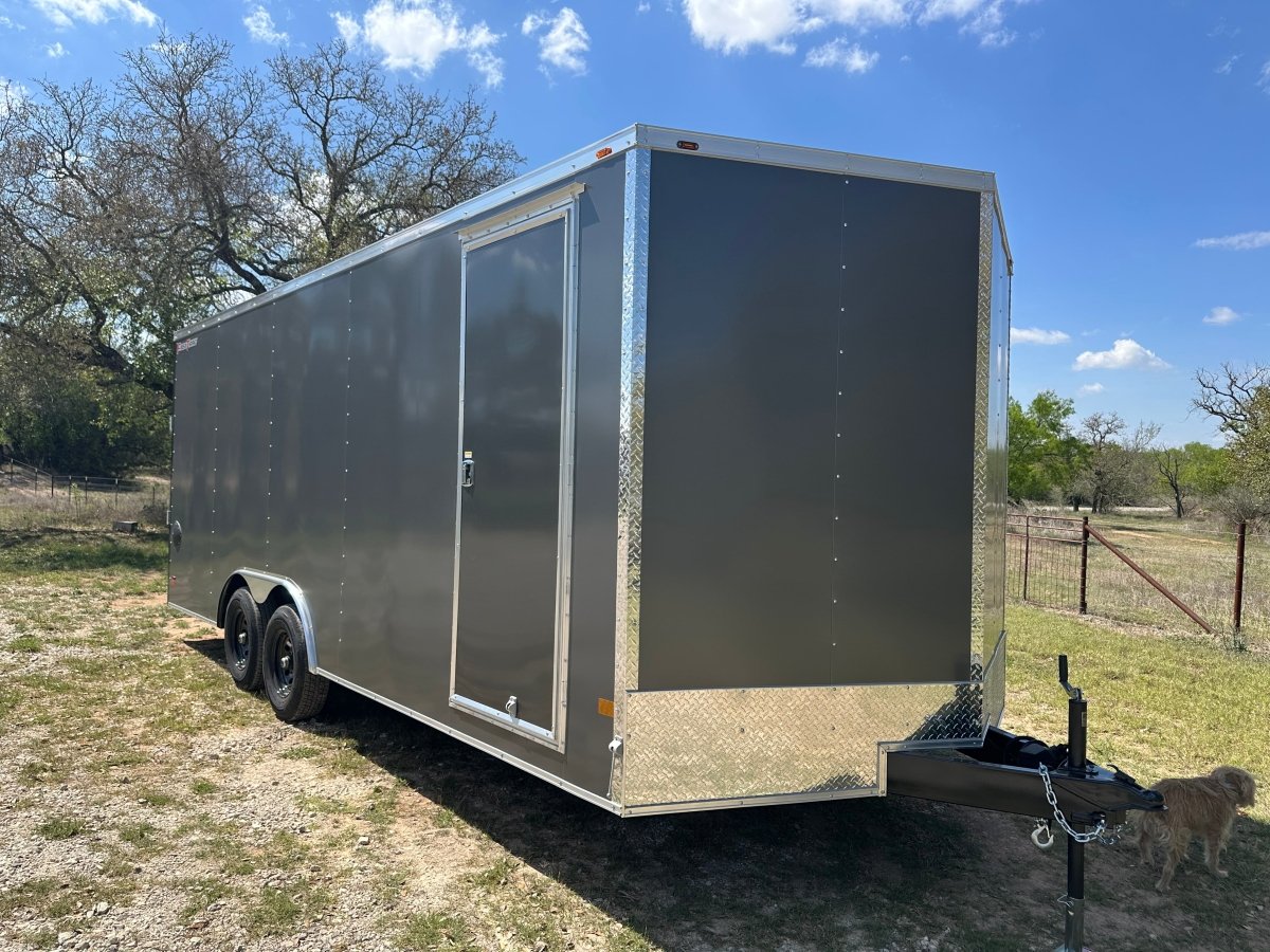 Wells Cargo 8'5"x20' Tandem Fast Trac Enclosed Cargo Trailer - FT8520T3 - D - GRAY - 3512 - J4 Trailer