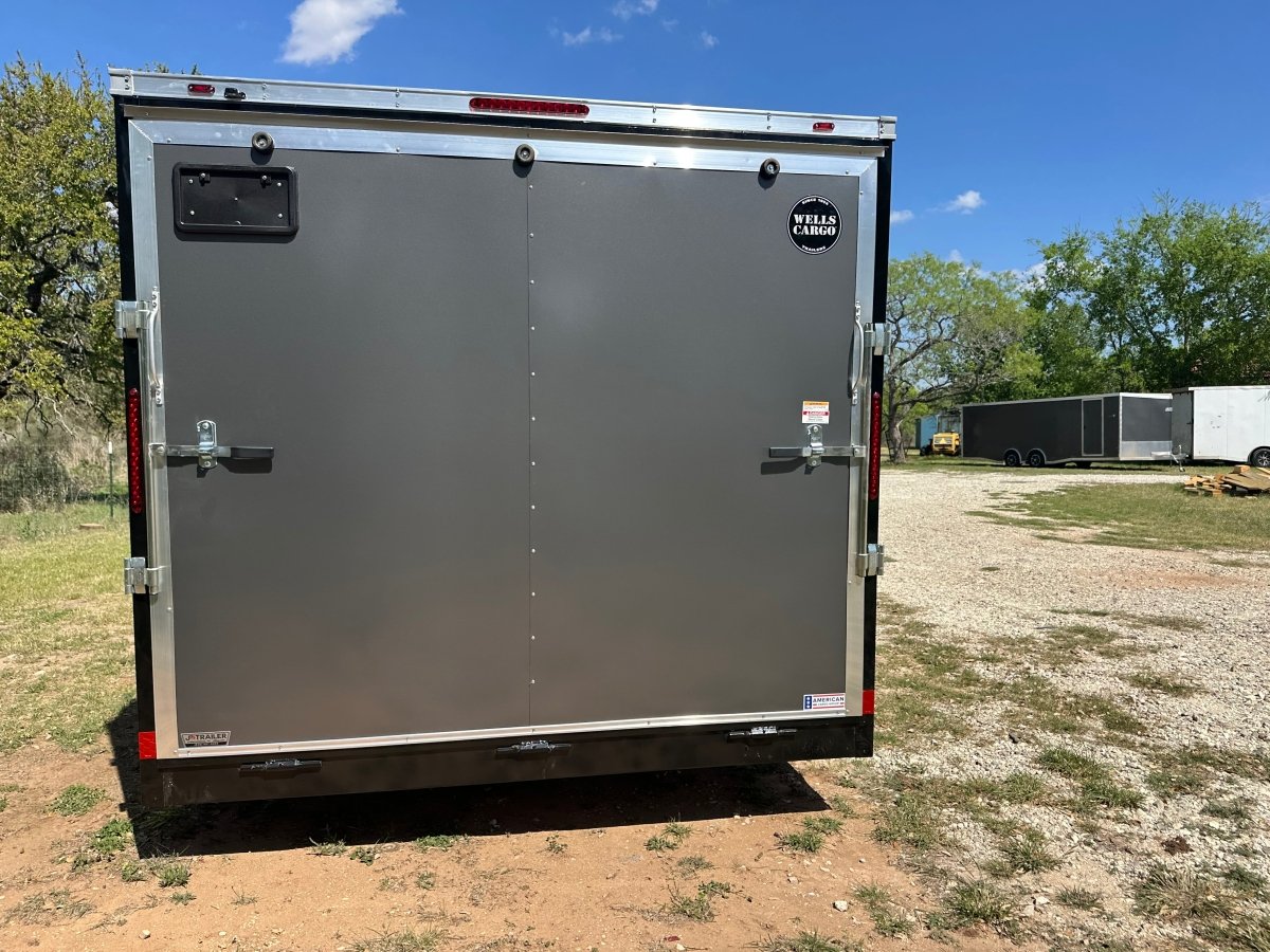 Wells Cargo 8'5"x20' Tandem Fast Trac Enclosed Cargo Trailer - FT8520T3 - D - GRAY - 3512 - J4 Trailer