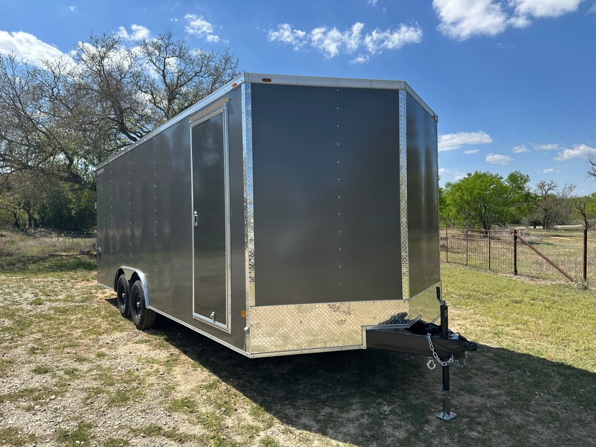 Wells Cargo 8'5"x20' Tandem Fast Trac Enclosed Cargo Trailer - FT8520T3 - D - GRAY - 3512 - J4 Trailer