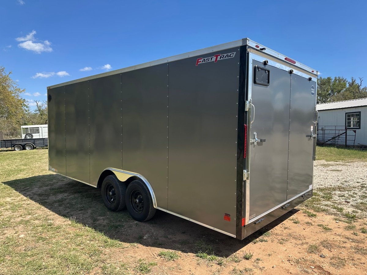 Wells Cargo 8'5"x20' Tandem Fast Trac Enclosed Cargo Trailer - FT8520T3 - D - GRAY - 3512 - J4 Trailer