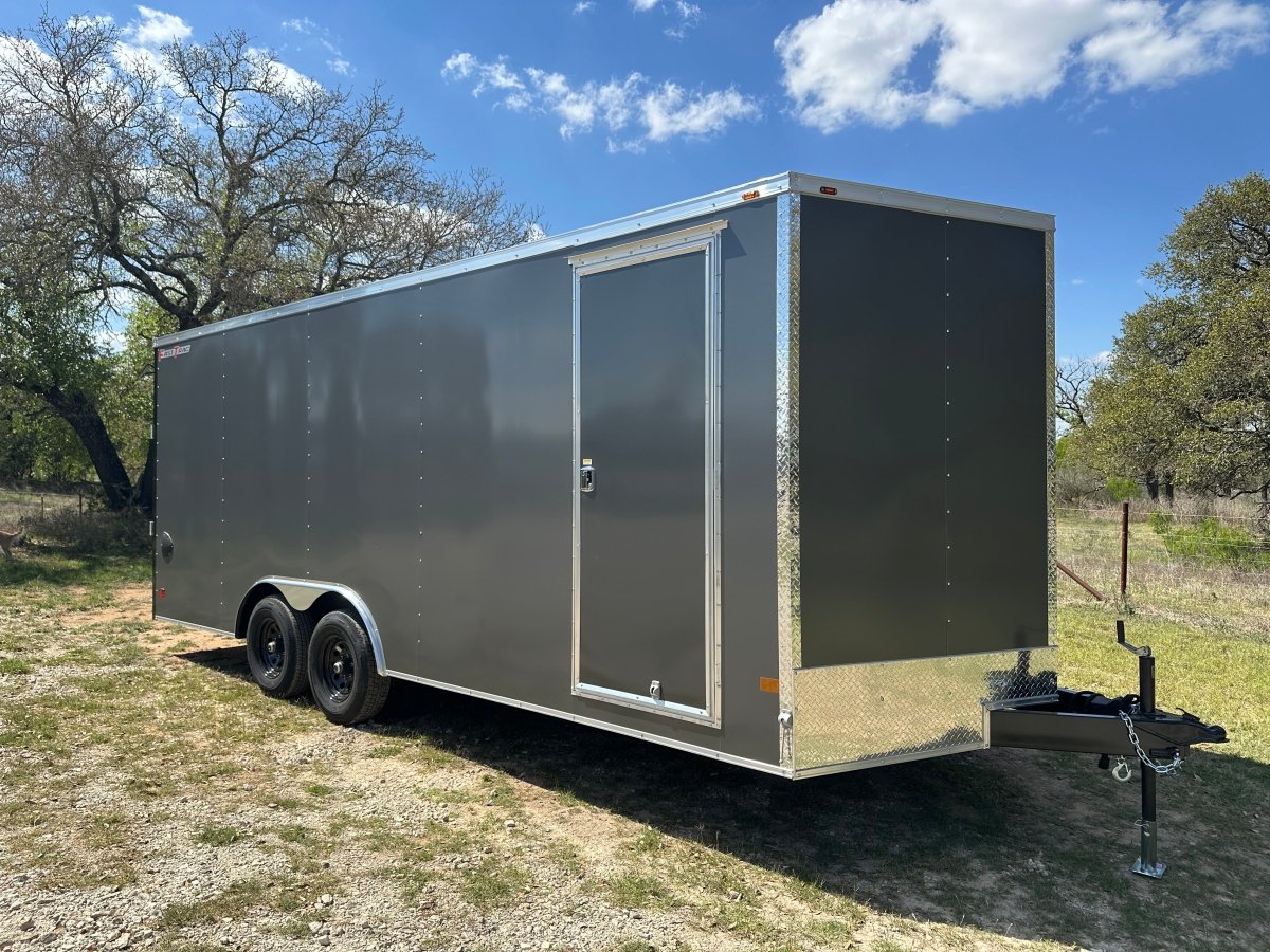 Wells Cargo 8'5"x20' Tandem Fast Trac Enclosed Cargo Trailer - FT8520T3 - D - GRAY - 3512 - J4 Trailer