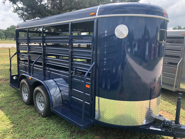 WW 14 x 5 x 6'2&amp;quot; Bumper Pull All Around Livestock Trailer- 8903 WW
